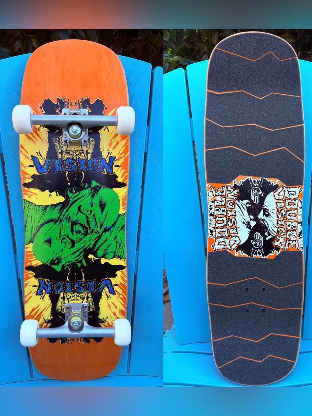 Vision Skateboards Double Vision Custom Complete Reissue Skateboard - Ace Trucks
